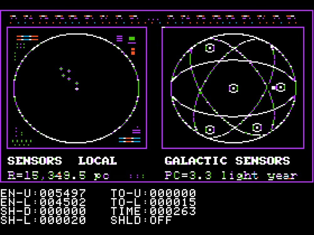 Gameplay of Cyber Strike for Apple II